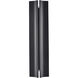None LED 20 inch Powder Coated Black Outdoor Wall Sconce